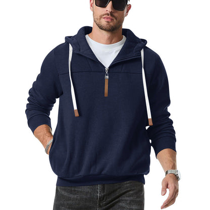 Herren Sportpullover Kapuzenpulli Elastisch Mit Reißverschluss