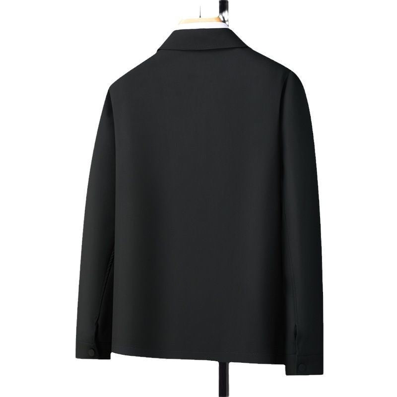 Herren Übergangsjacke Premium Schwarz Modern