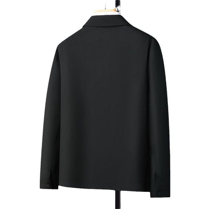 Herren Übergangsjacke Premium Schwarz Modern