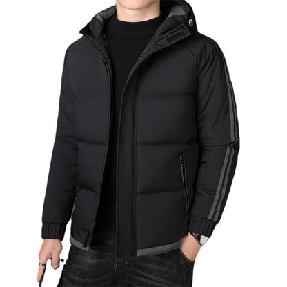 Herren Winterjacke isoliert mit Kapuze und Futter