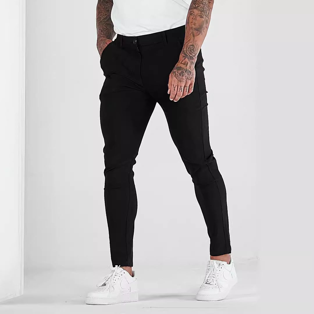 Herren Chinohose Slim Fit Elastisch Berlin Style - BerlinGlamour