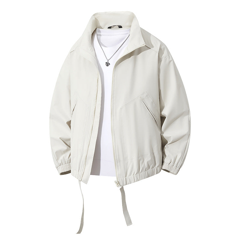 Herren Windbreaker Jacke Sportlich Elastisch Mit Taschen