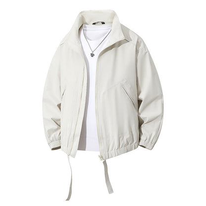 Herren Windbreaker Jacke Sportlich Elastisch Mit Taschen