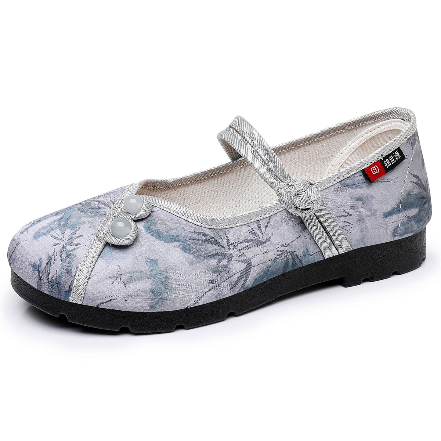 Damen Ballerinas Komfort Sohle Dekorativ Knöpfe