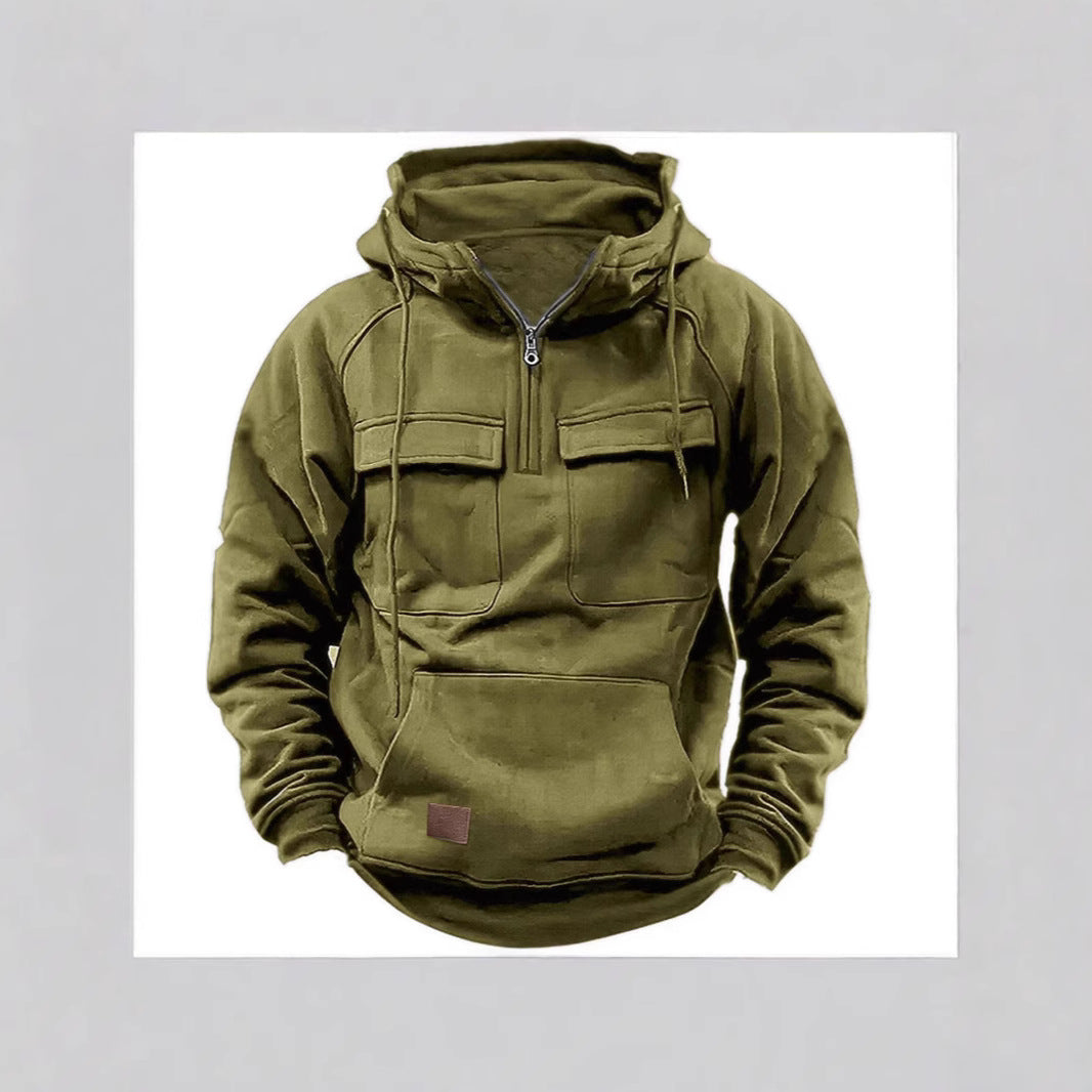 Herren Kapuzenpullover Sportlich mit Taschen Utility Style