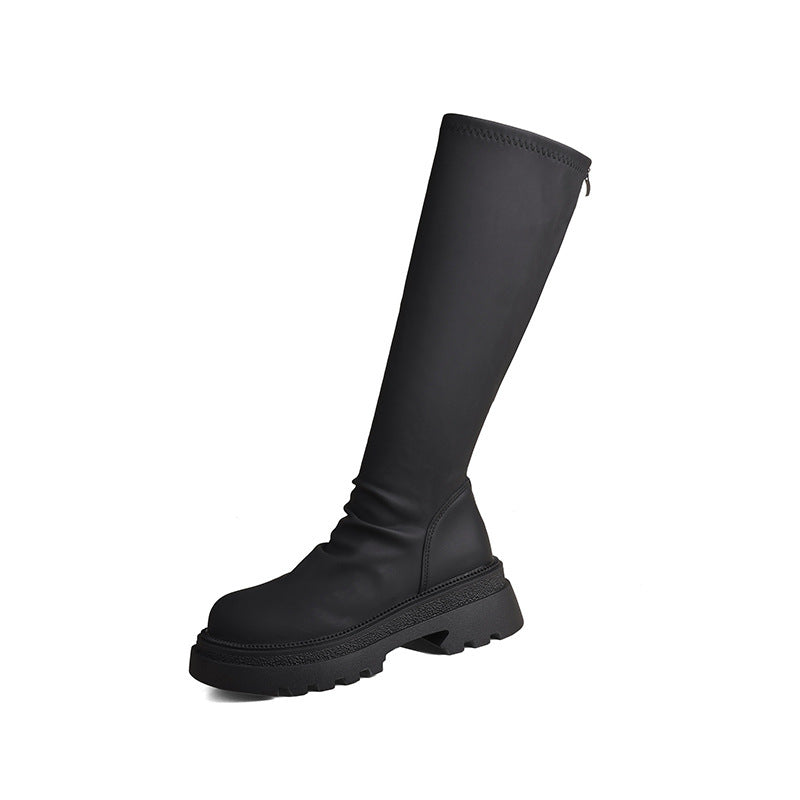 Damen Gummistiefel Rutschfest Elastisch Hoch