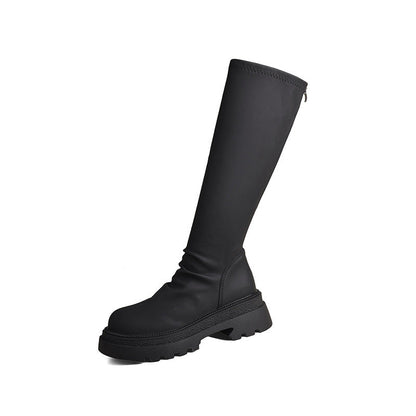 Damen Gummistiefel Rutschfest Elastisch Hoch