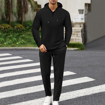 Herren Hoodie-Set Sportlich Modern mit Kapuze