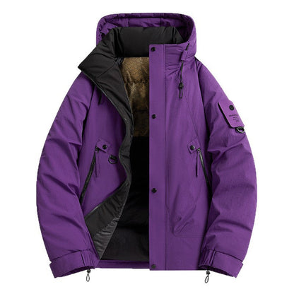 Herren Parka Jacke Funktionell Wasserabweisend