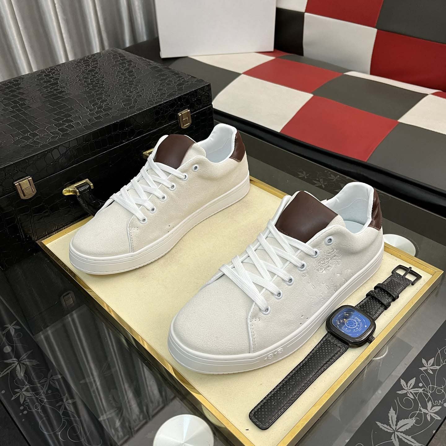 Damen Sneaker Modisch Lässig Hochwertig