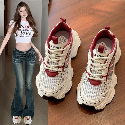 Bequeme Damen Sneaker Atmungsaktiv Sportlich Mode - BerlinGlamour