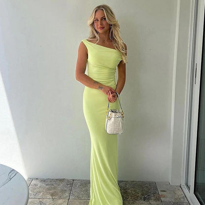 Damenkleid Schulterfrei Figurbetonter Schnitt Elegant