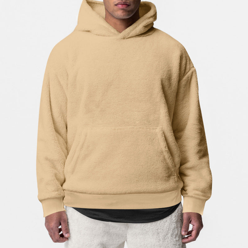 Herren Fleece-Hoodie Weich Warm Kuschelig