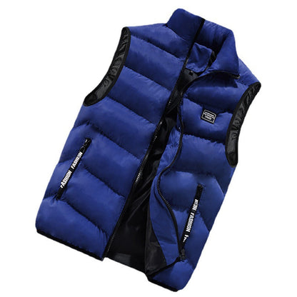 Herren Steppweste Isoliert Warm Elegant