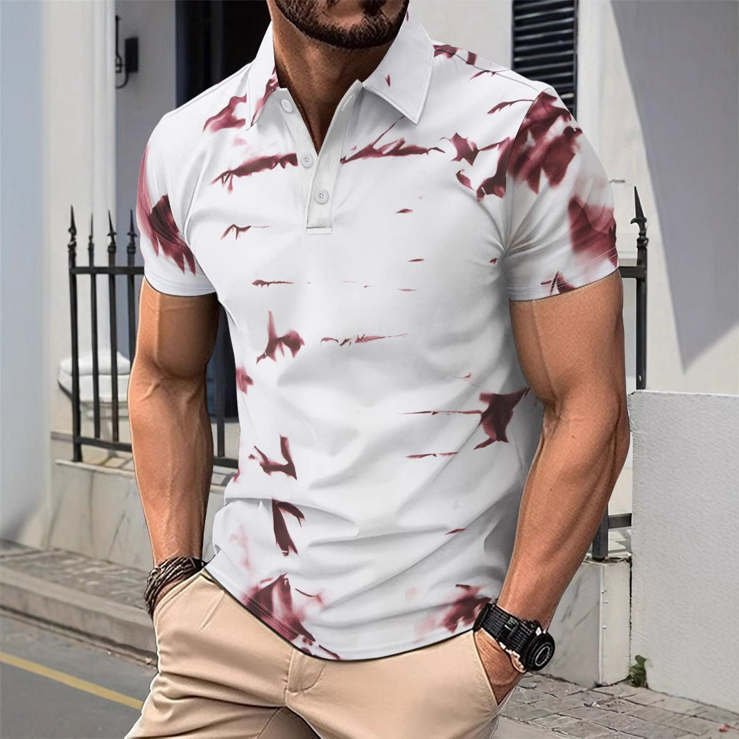 Herren Poloshirt Modern Mit Einzigartigem Muster