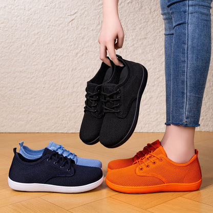 Damen Schnürschuhe Leicht Atmungsaktiv Flexibel