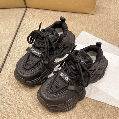 Damen Sneaker Sportlich Atmungsaktiv Mesh Modisch