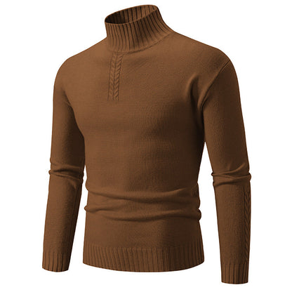Herren Rollkragenpullover Grobstrick Warm Übergröße