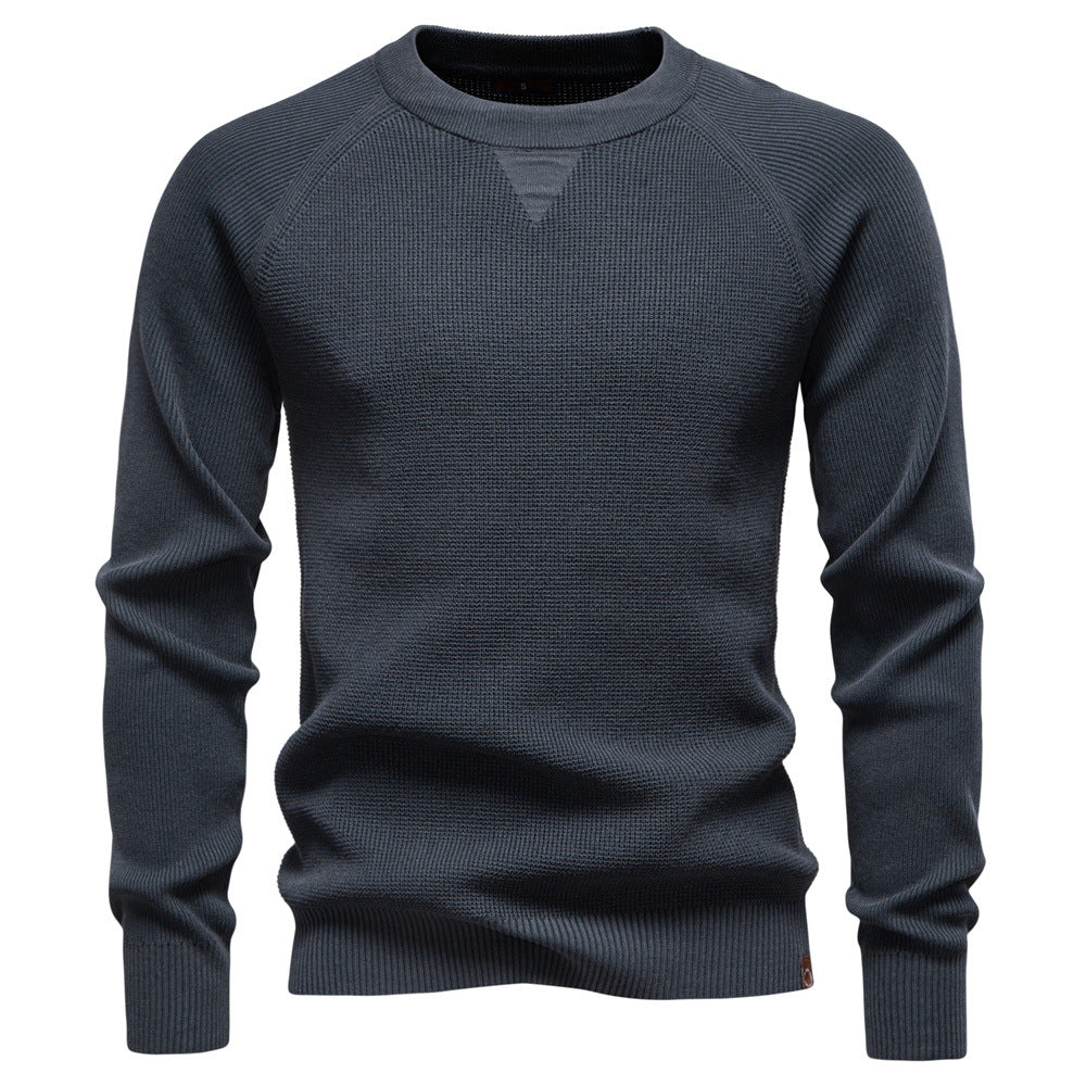 Herren Strickpullover Rundhals Modernes Muster