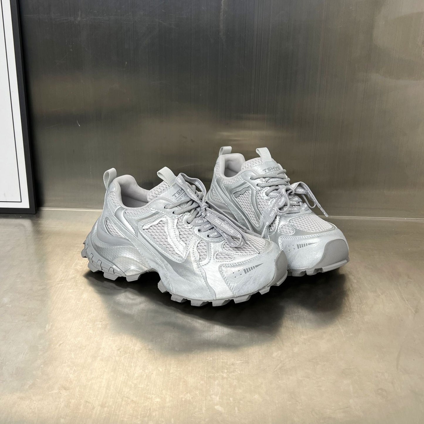 Damen Sportsneaker Laufschuhe Atmungsaktiv Griffig