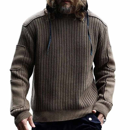 Herren Strickpullover Kapuzenpullover Strukturstoff Modern