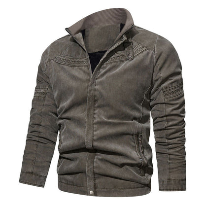 Herren Übergangsjacke Robust mit Steppung und Reißverschlusstaschen - BerlinGlamour
