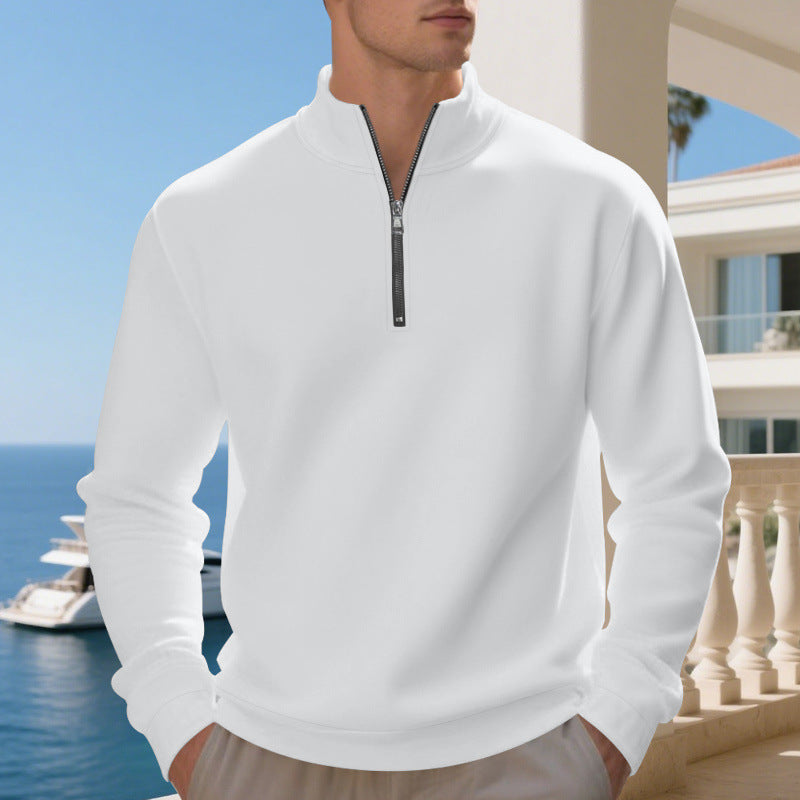 Herren Sportpullover atmungsaktiv mit Reißverschluss Modern