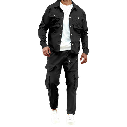 Herren Cargo Set Outdoor Jacke Hose Funktionell