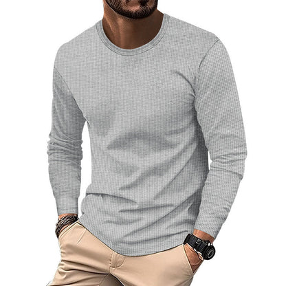 Herren Hemd Langarm Strukturiert Modern