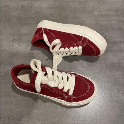 Damen Sneaker Bequem Dicke Sohle Robust