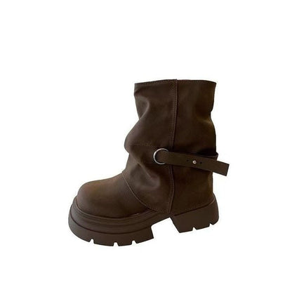 Damen Winterstiefel Warm Robust Schnee Stiefel Mode