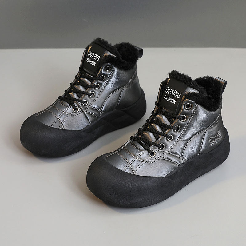 Damen Winterschuhe Warm Kuschelig Rutschfest