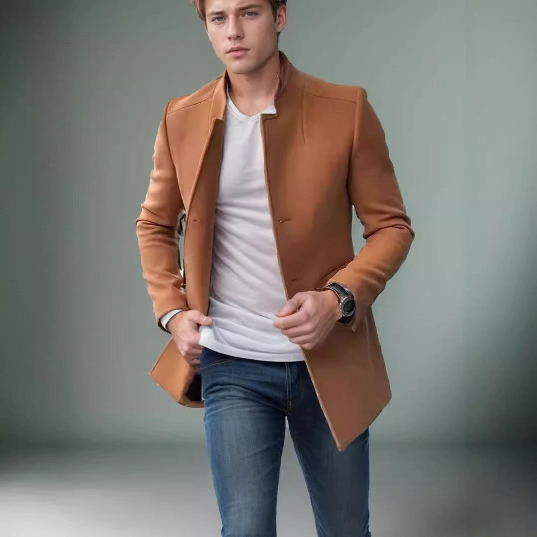 Herren Slim-Fit Blazer Modern Schwarze Stadtjacke - BerlinGlamour
