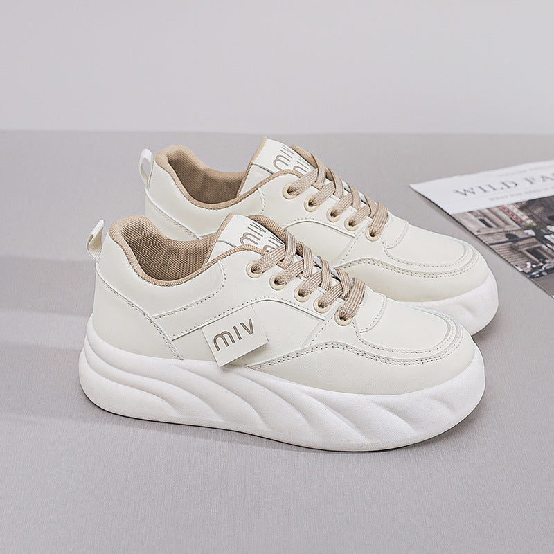 Damen Sneaker Platform atmungsaktiv Komfort Schuhe