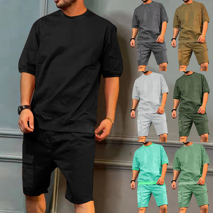 Herren Freizeit-Set atmungsaktiv Baumwolle Bequem - BerlinGlamour