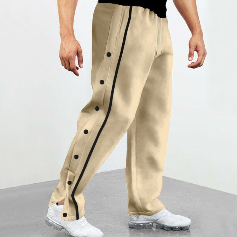 Bequeme Herren Sporthose Mit Knöpfen Sport Hose