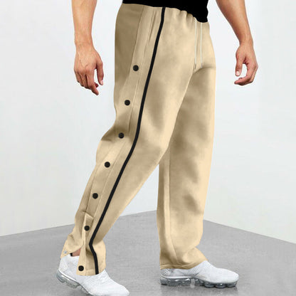 Bequeme Herren Sporthose Mit Knöpfen Sport Hose