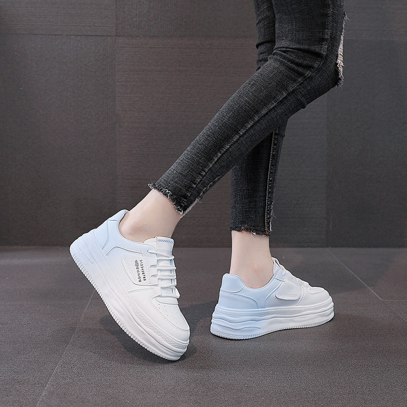 Damen Plateau Sneaker Komfortabel Dämpfung Modisch