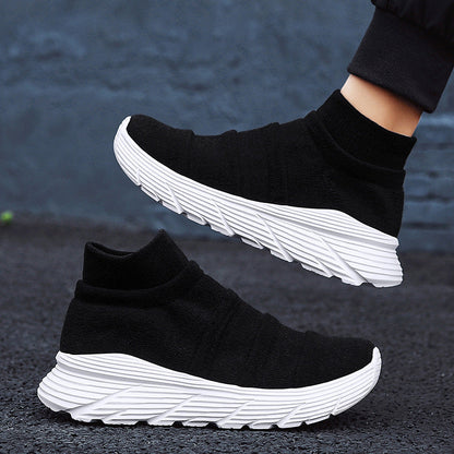 Damen Sneaker High-Top Elastisch Bequem Sportlich