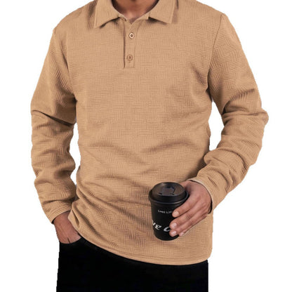 Herren Polo Hemd Langarm Modern Berlin Style