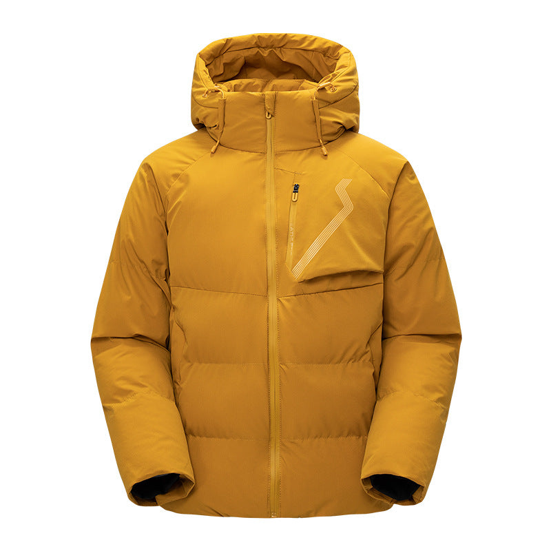 Herren Daunenjacke Isolierend Wasserdicht mit Kapuze