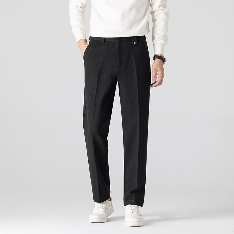 Herren Freizeithose Strukturmuster Elegant Bequem