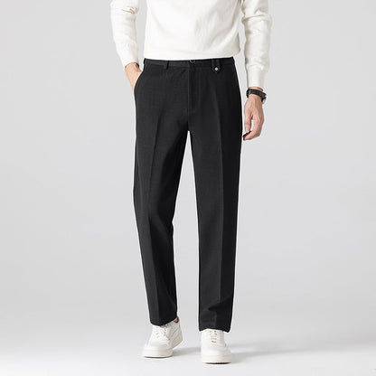 Herren Freizeithose Strukturmuster Elegant Bequem