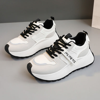 Damen Sneaker Sportlich Chunky Atmungsaktiv Mit Rutschfester Sohle