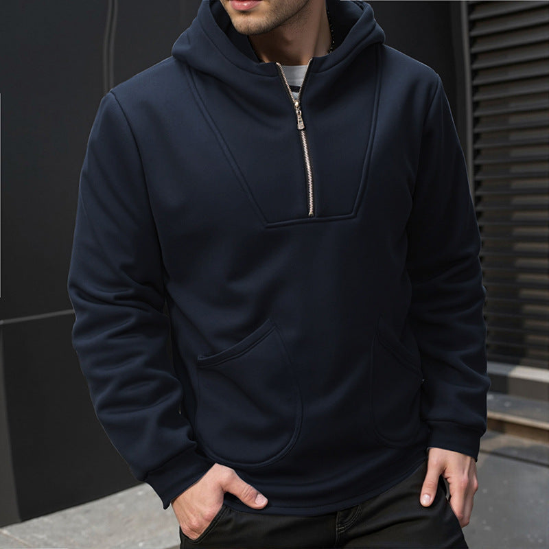 Herren Kapuzenpullover Modern mit Reißverschluss und Stylish Design