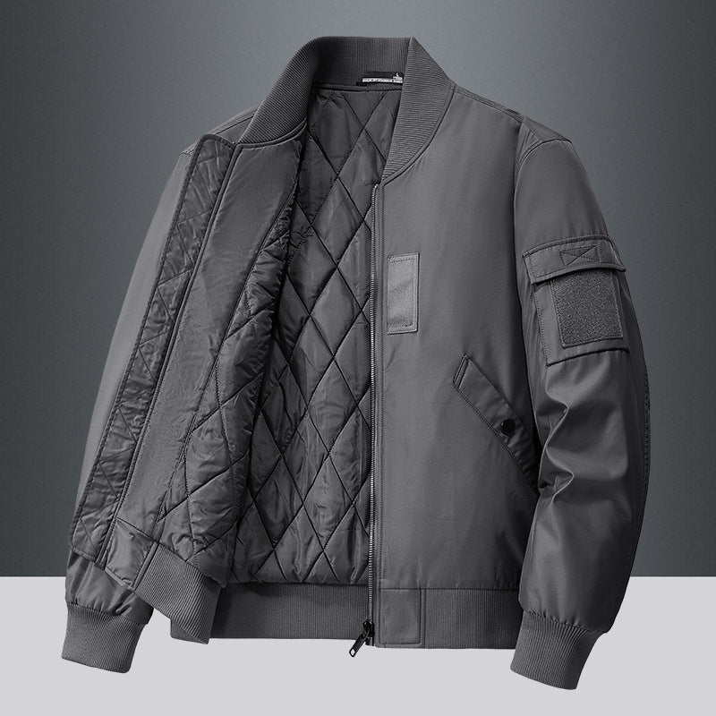 Herren Winterjacke Isoliert Warm Bomberjacke