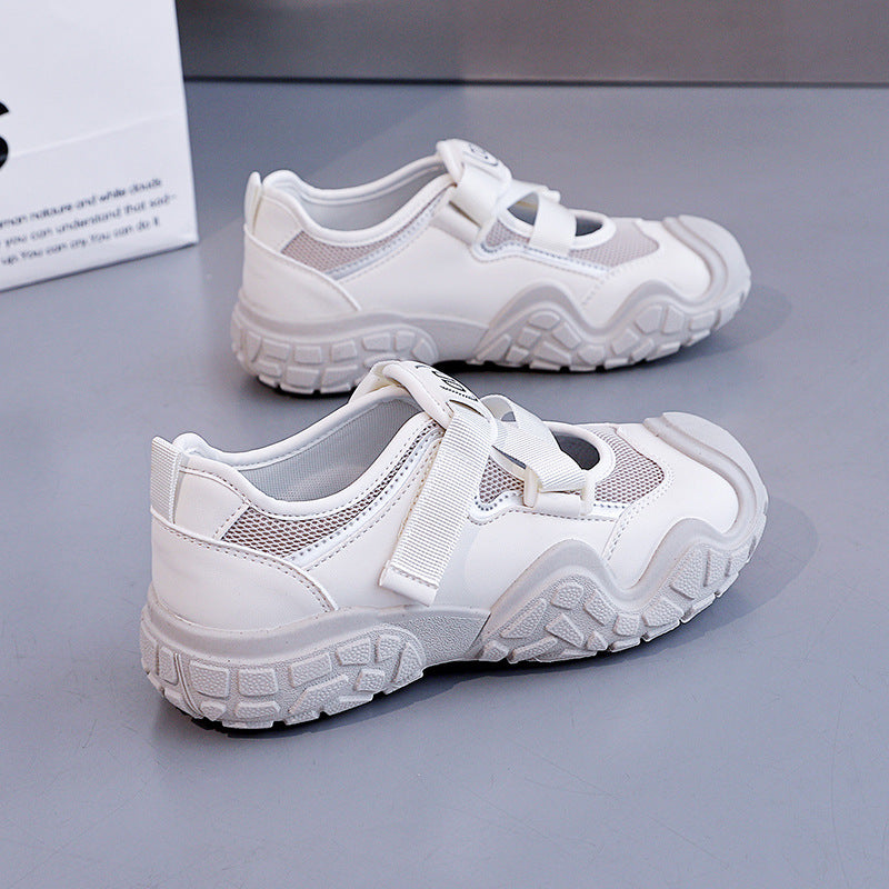 Damen Sneaker Outdoor Mesh Sportschuhe mit Klettverschluss