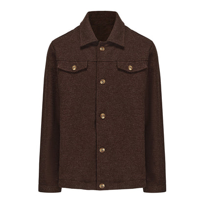 Herren Boucle-Jacke Modern Trendig Winter