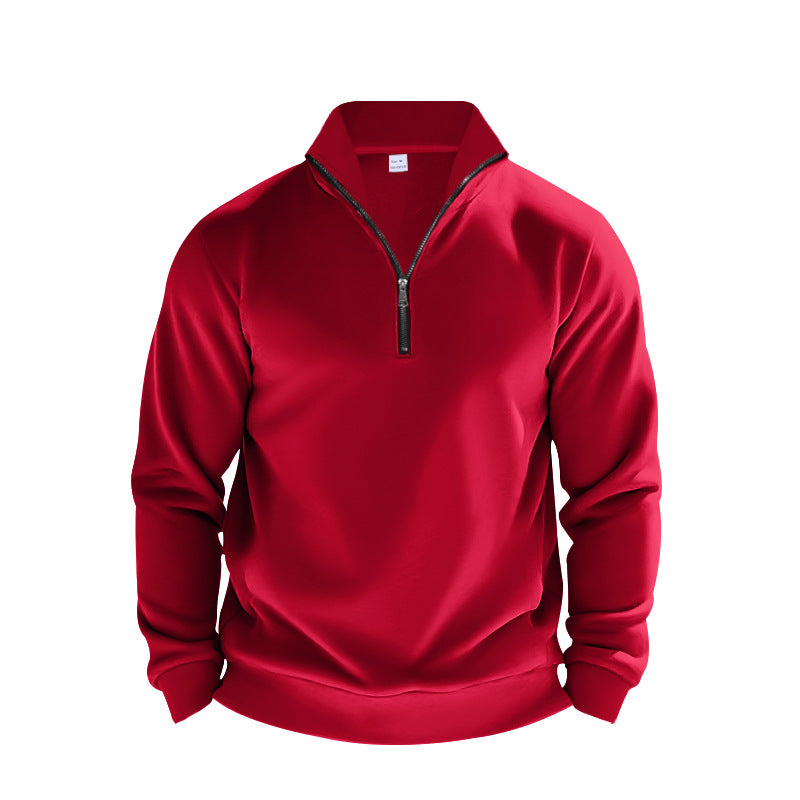 Herren Sweatpullover Atmungsaktiv mit Reißverschluss Sportlich