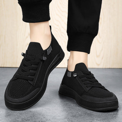 Damen Sport Sneaker Elastisch Knit Schnürsenkel - BerlinGlamour